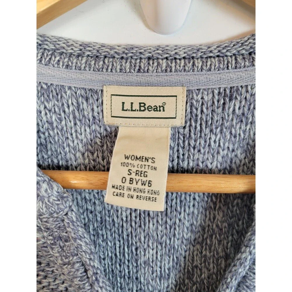 L.L. Beans Womens Knit Cardigan Sweater Size S